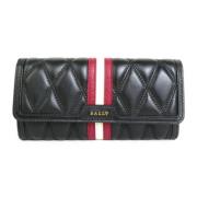 Pre-owned Leather wallets Bally Pre-owned , Black , Dames