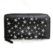 Pre-owned Leather wallets Jimmy Choo Pre-owned , Black , Dames