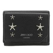 Pre-owned Leather wallets Jimmy Choo Pre-owned , Black , Dames