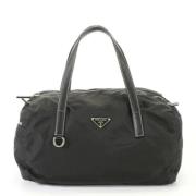 Pre-owned Leather handbags Prada Vintage , Black , Dames