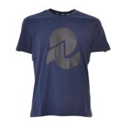 Korte Mouw T-shirt Invicta , Blue , Heren