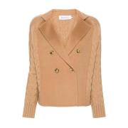 Kameel Beige Kabeltrui Max Mara , Brown , Dames