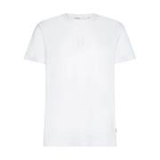 Korte Mouw T-shirt Calvin Klein , White , Heren