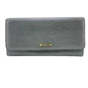 Pre-owned Leather wallets Fendi Vintage , Gray , Dames