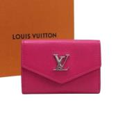 Pre-owned Leather wallets Louis Vuitton Vintage , Pink , Dames