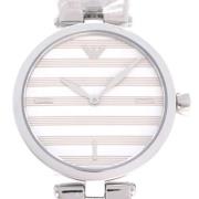 Pre-owned Stainless Steel watches Armani Pre-owned , White , Dames