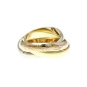 Pre-owned Metal rings Cartier Vintage , Yellow , Dames