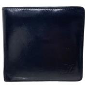 Pre-owned Leather wallets Louis Vuitton Vintage , Black , Dames