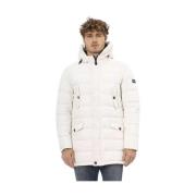 Witte Rits Hoodie Jas Baldinini , White , Heren