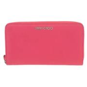 Pre-owned Leather wallets Jimmy Choo Pre-owned , Pink , Dames