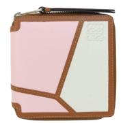 Pre-owned Leather wallets Loewe Pre-owned , Pink , Dames