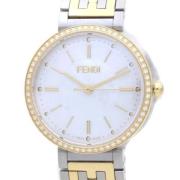 Pre-owned Stainless Steel watches Fendi Vintage , White , Dames