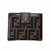 Pre-owned Fabric wallets Fendi Vintage , Brown , Dames