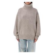 Gezellige Cashmere Gebreide Moss Grijs Beige Extreme Cashmere , Gray ,...