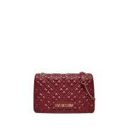 Rode Schoudertas Elegant Ontwerp Moschino , Red , Dames