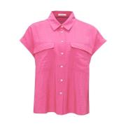 Lange Mouw Blouse Fitara Opus , Pink , Dames