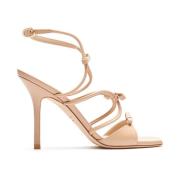 Elegante Sandaal met Strikaccenten Stuart Weitzman , Beige , Dames