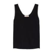 Mouwloze tops Twinset , Black , Dames