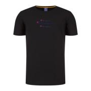 Korte Mouw T-shirt Champion , Black , Heren