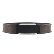 Pre-owned Leather belts Louis Vuitton Vintage , Brown , Dames