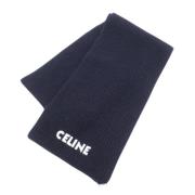 Pre-owned Wool scarves Celine Vintage , Blue , Dames