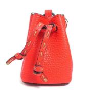 Pre-owned Leather key-holders Fendi Vintage , Orange , Dames