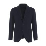 Blauwe Blazer Aw24 Herenmode Tagliatore , Blue , Heren