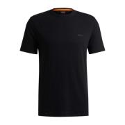 Korte Mouw T-shirt Hugo Boss , Black , Heren