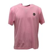 Korte Mouw T-shirt Just Cavalli , Pink , Heren