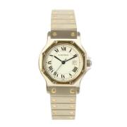 Pre-owned Stainless Steel watches Cartier Vintage , Yellow , Dames