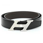 Pre-owned Leather belts Hermès Vintage , Black , Dames