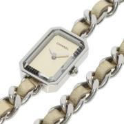 Pre-owned Stainless Steel watches Chanel Vintage , White , Dames