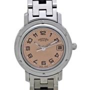 Pre-owned Stainless Steel watches Hermès Vintage , Pink , Dames