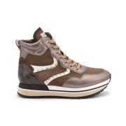 Hoge Top Sneakers Nerogiardini , Brown , Dames