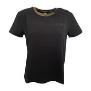 Korte Mouw T-shirt Moschino , Black , Dames