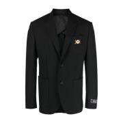 Elegante Formele Jas voor Mannen Versace , Black , Heren