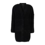 Gezellige Zwarte Teddy Vest Giorgio Armani , Black , Dames