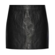 Leren Rok Renai AllSaints , Black , Dames