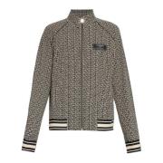 Zip-up Sweatshirt Balmain , Black , Heren