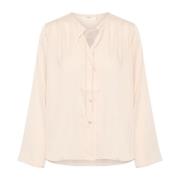 Franse Nougat Blouse met V-hals InWear , Beige , Dames