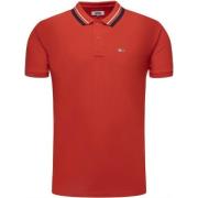 Polo Korte Mouw Tommy Jeans , Red , Heren