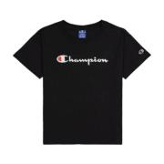 T-Shirts Champion , Black , Dames