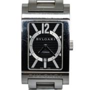 Pre-owned Stainless Steel watches Bvlgari Vintage , Black , Heren