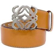 Pre-owned Leather belts Loewe Pre-owned , Orange , Dames