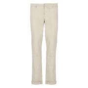 Beige Katoenen Herenbroek Dondup , Beige , Heren