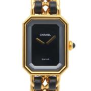 Pre-owned Stainless Steel watches Chanel Vintage , Black , Dames