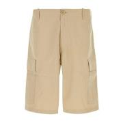 Stijlvolle Beige Bermuda Katoenen Shorts Kenzo , Beige , Heren