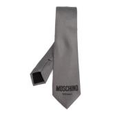 Zijden stropdas Moschino , Gray , Heren