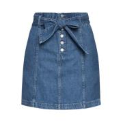 Korte Denim Rok Tommy Jeans , Blue , Dames