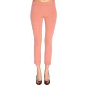 Stijlvolle Broeken voor Vrouwen Twinset , Pink , Dames